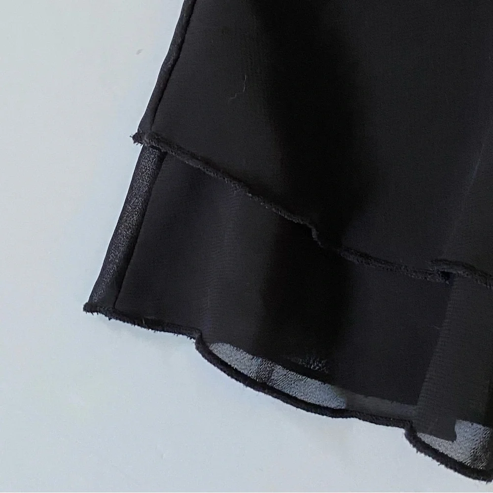 Black Ballet Skirt Size 4 5 XS Danskin Freestyle Elastic Waist EUC Dance Flowy